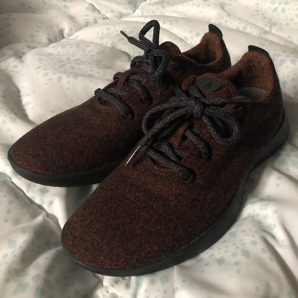 NWOB Allbirds Women Kia Red Wool Runners Size 8